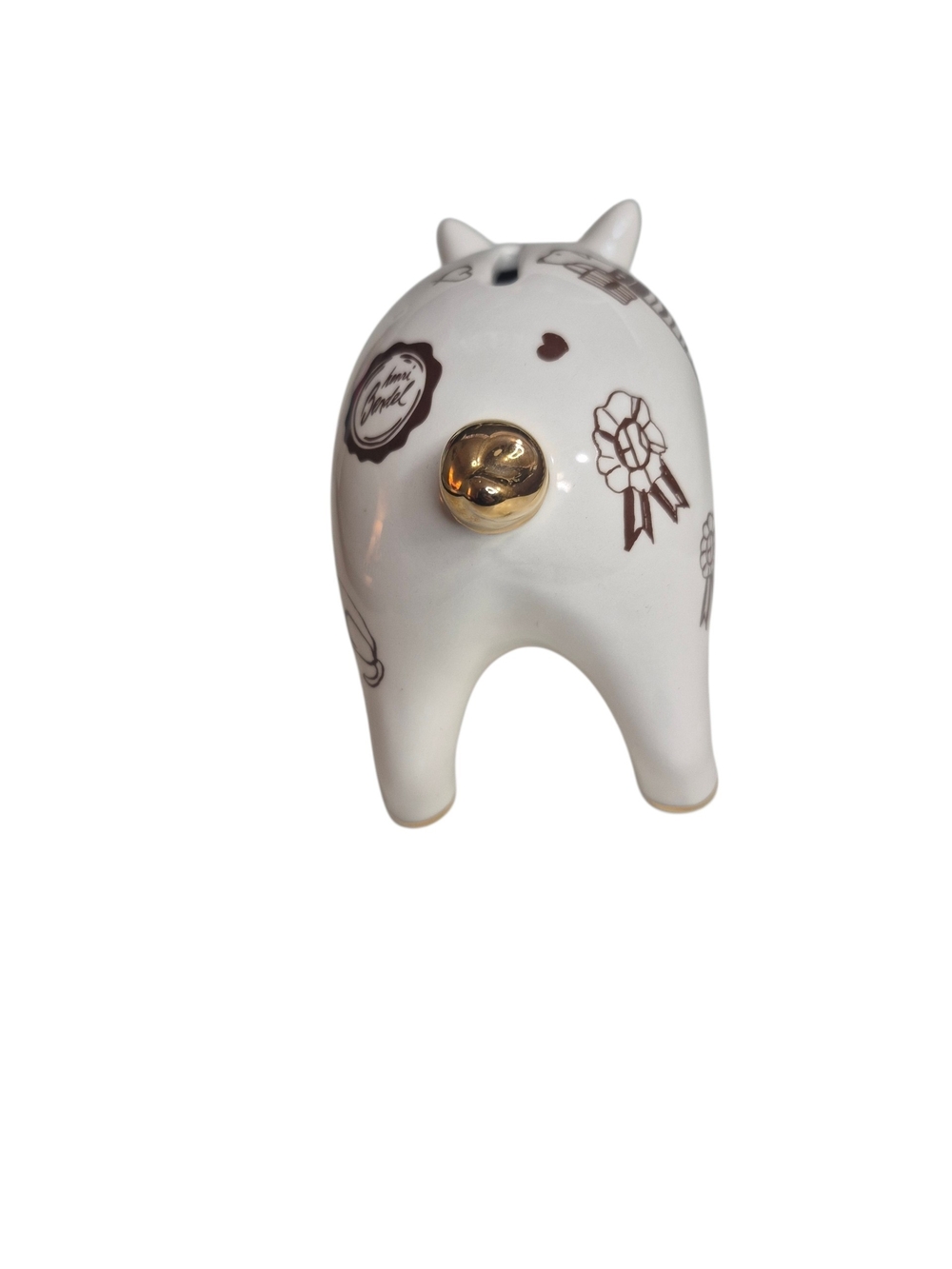 RARE Henri Bendel Iconic Ceramic Piggy Bank Like New - Picture 4 of 5